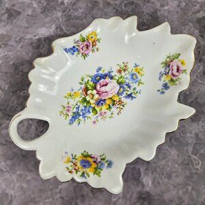 Antique Reflections by I Godinger & Co Small Floral Dish with Handle Candy Dish